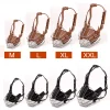 Adjustable Dog Muzzle Safety Leather Breathable Medium Big Dogs Mouth Mask Anti-Biting Metal Mouth Mask For Pitbull Wolfhound - AliExpress 15