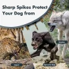 Spiked Studded Dog Collar Big Sharp Spike Dog Collar Neck Protection from Bite Adjustable Fit Pitbull Doberman German Shepherd - AliExpress 15 - Image 4